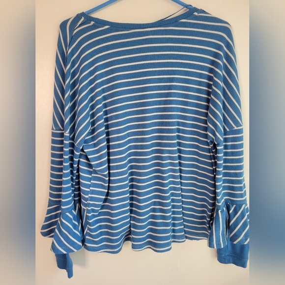 FREE PEOPLE ROYND ABOUT Tee Striped - Picture 3 of 6